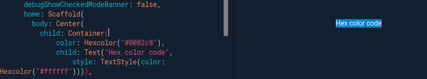 hexcolor Flutter Package